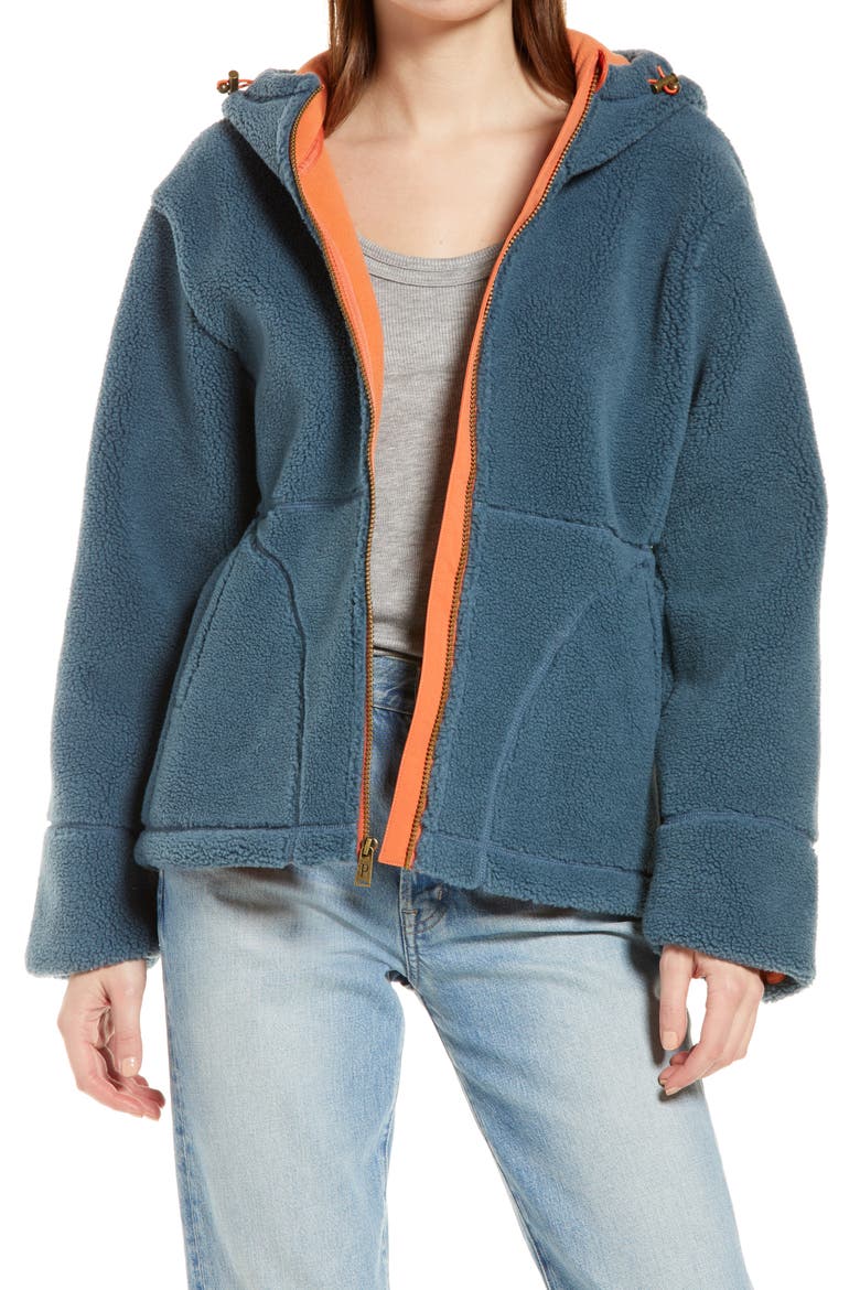 Women's Palisade Hooded Fleece Jacket, Main, color, STORM BLUE