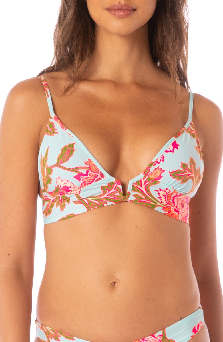 Maaji Paradiso Reversible Bikini Top, Main, color, Blue