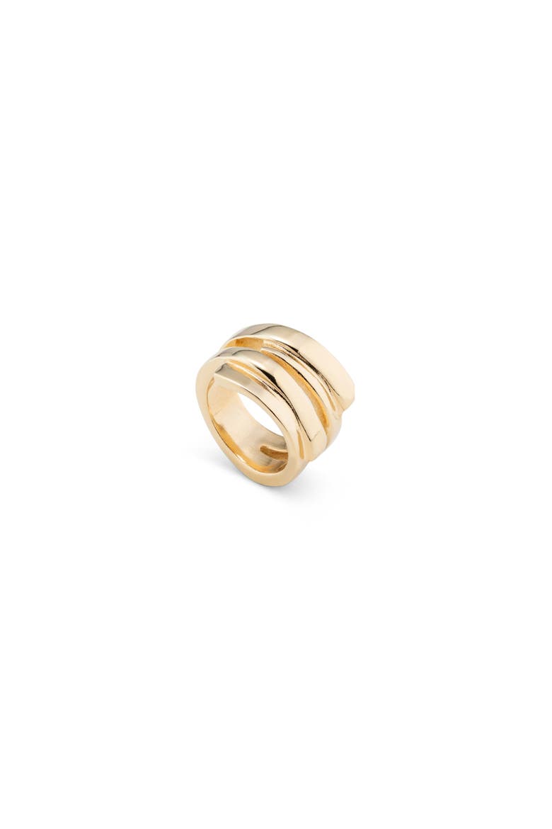 Multiband Ring, Alternate, color, Gold