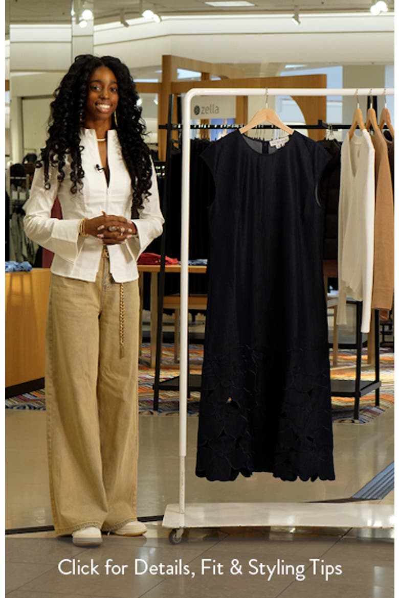 Sabette Denim Midi Dress video