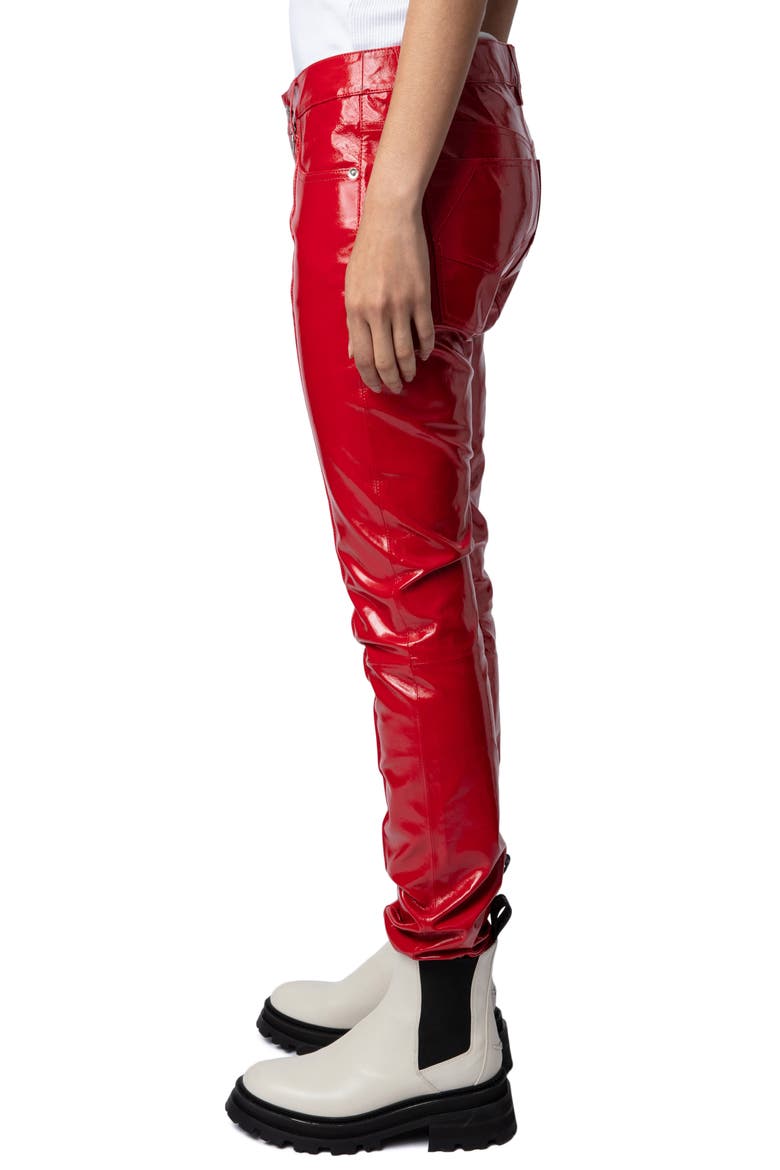 Peko Leather Pants, Alternate, color, JAPON