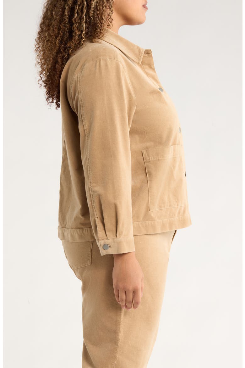 Classic Collar Corduroy Jacket, Alternate, color, BISCUIT