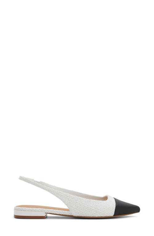 ALDO ALDO FLEURE SLINGBACK POINTED CAP TOE FLAT