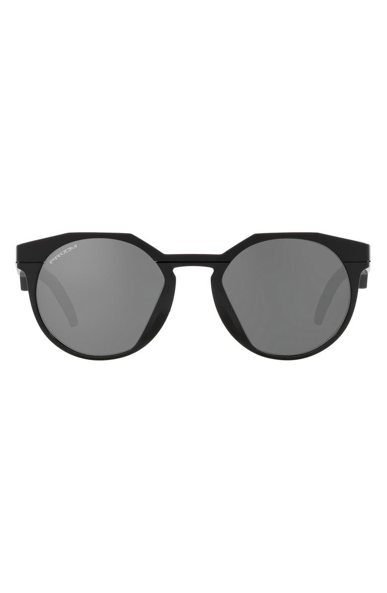Oakley HSTN 52mm Prizm<sup>™</sup> Round Sunglasses, Main, color, Matte Black