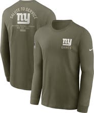 Nike Men's Nike Olive New York Giants 2025 Salute to Service Sideline Long Sleeve T-Shirt