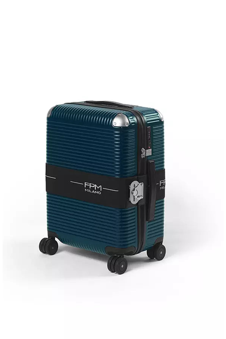 Bank Zip Deluxe Spinner 55S Suitcase, Main, color, Navy Blue