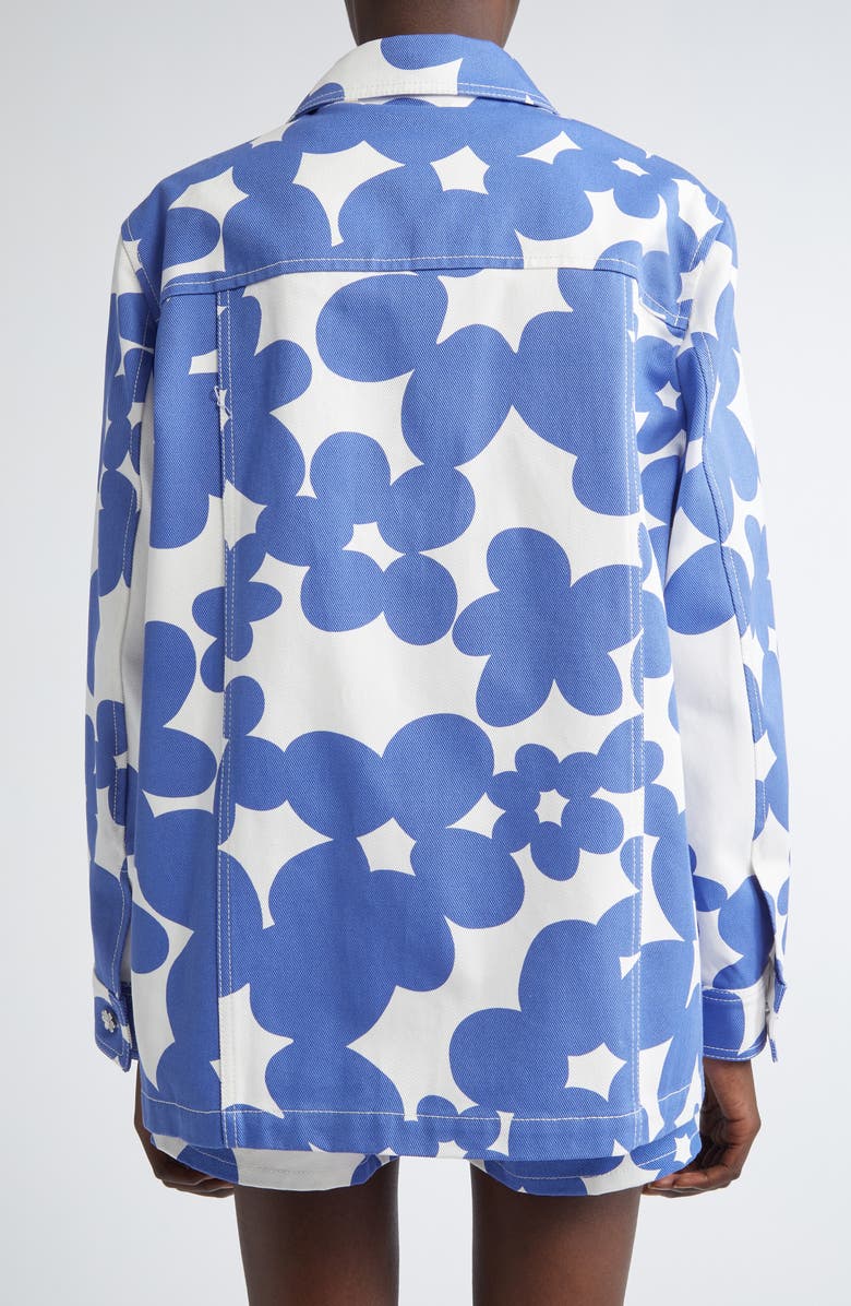 Marni Dillies Print Cotton Gabardine Chore Jacket, Alternate, color, 