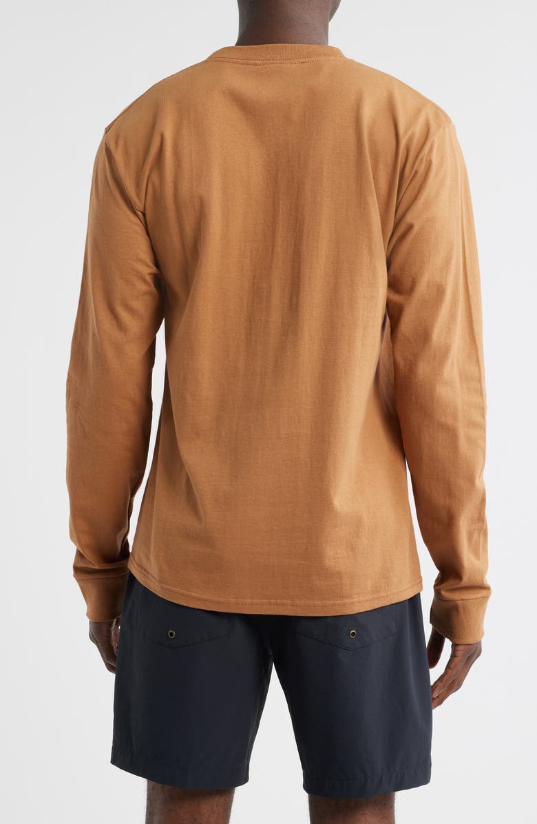 DARK SEAS Go-To Embroidered Long Sleeve T-Shirt, Alternate, color, Brown Sugar