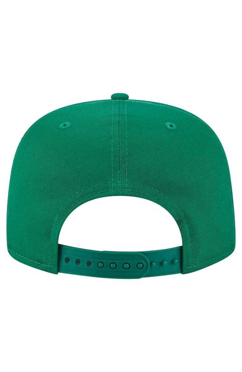 New Era Men's New Era Kelly Green Boston Celtics Team Text Golfer Snapback Hat, Alternate, color, 