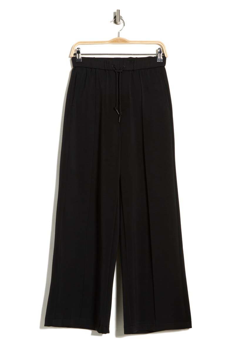 Pull-On Wide Leg Pants, Main, color, BLACK