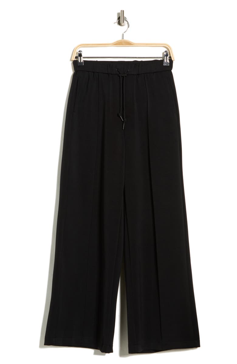 Scotch & Soda Pull-On Wide Leg Pants, Main, color, Black