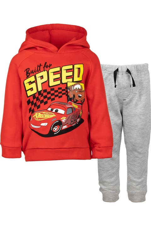 Cars Racing Fleece 2-piece Hoodie And Pants Set