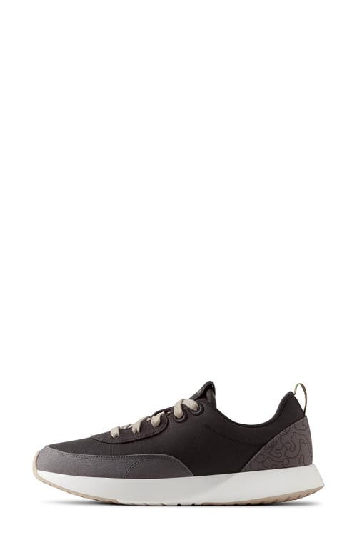 Allbirds Courier Twill Sneaker In Natural Black/blizzard