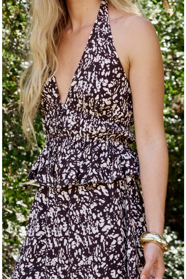 Tie Front Halter Top, Alternate, color, PONY