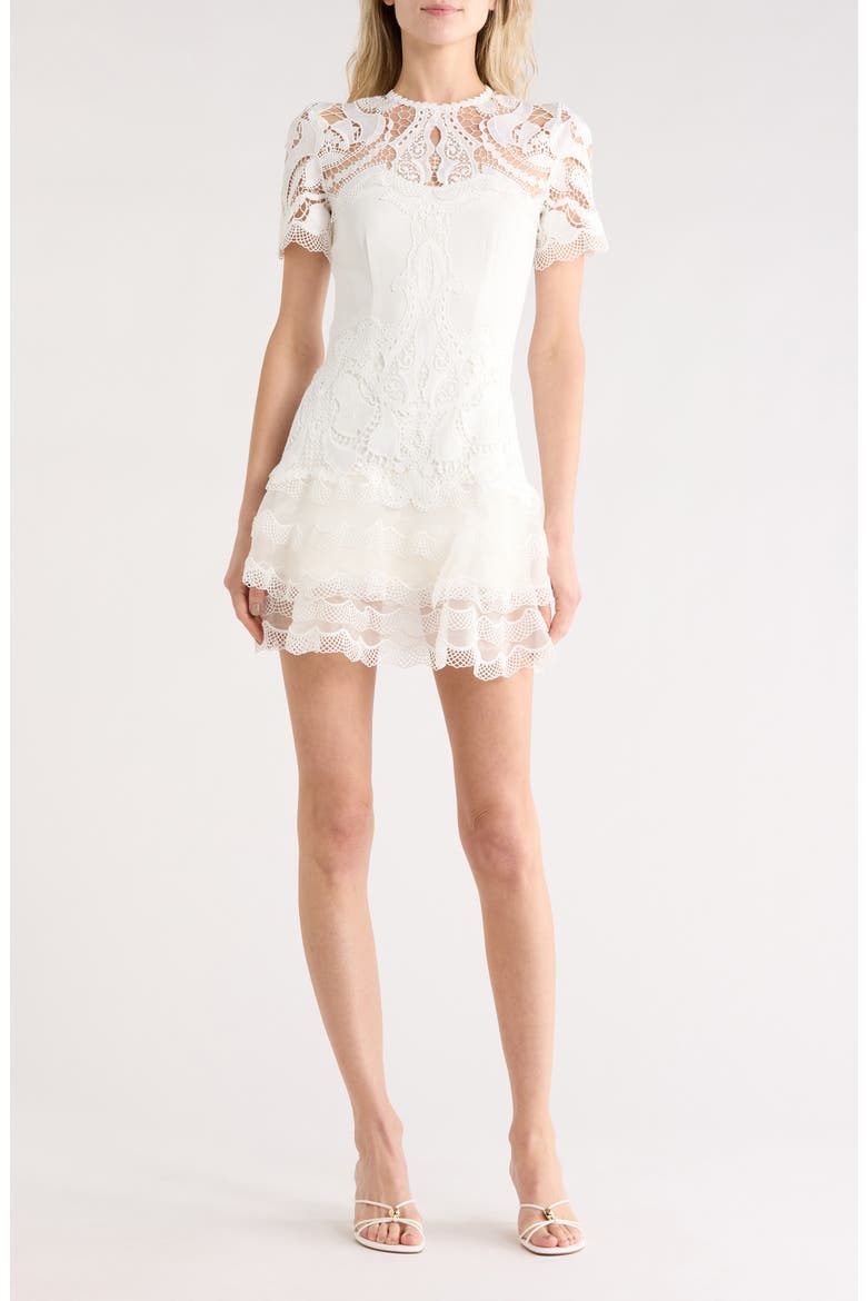 Paislee Lace Dress, Main, color, WHITE