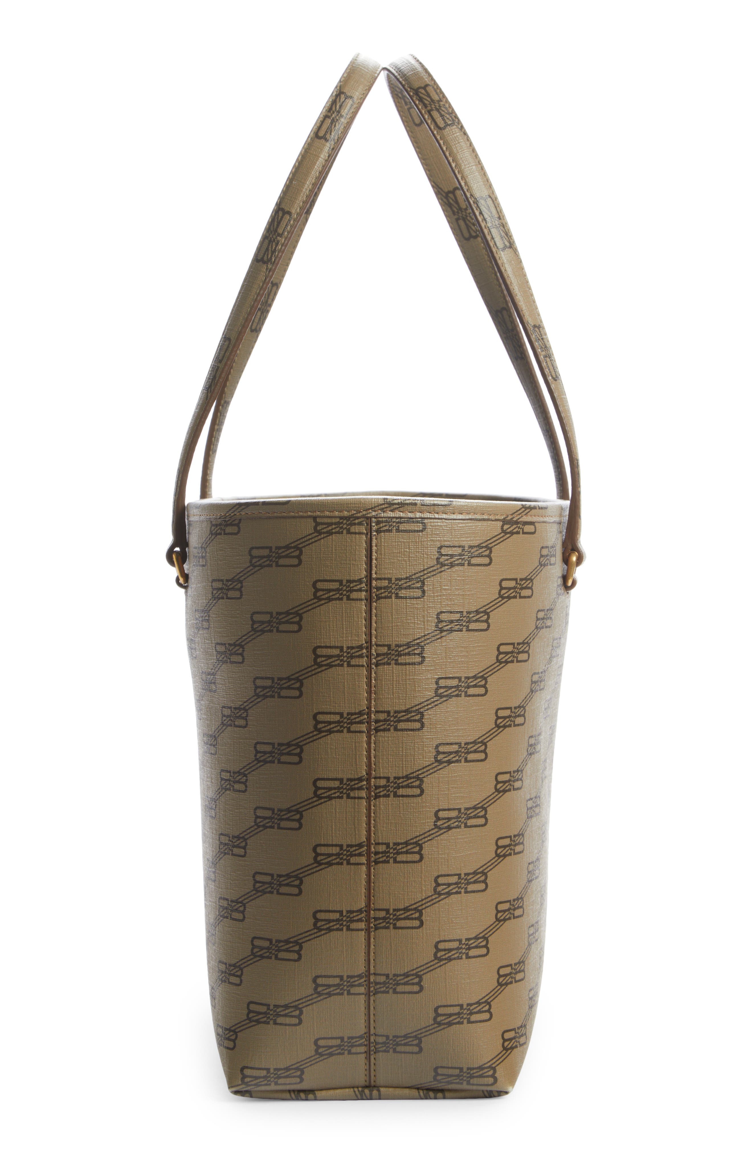 Balenciaga Signature Logo Shopper Tote, Alternate, color, 