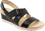 SoftWalk® Novi Ankle Strap Wedge Sandal