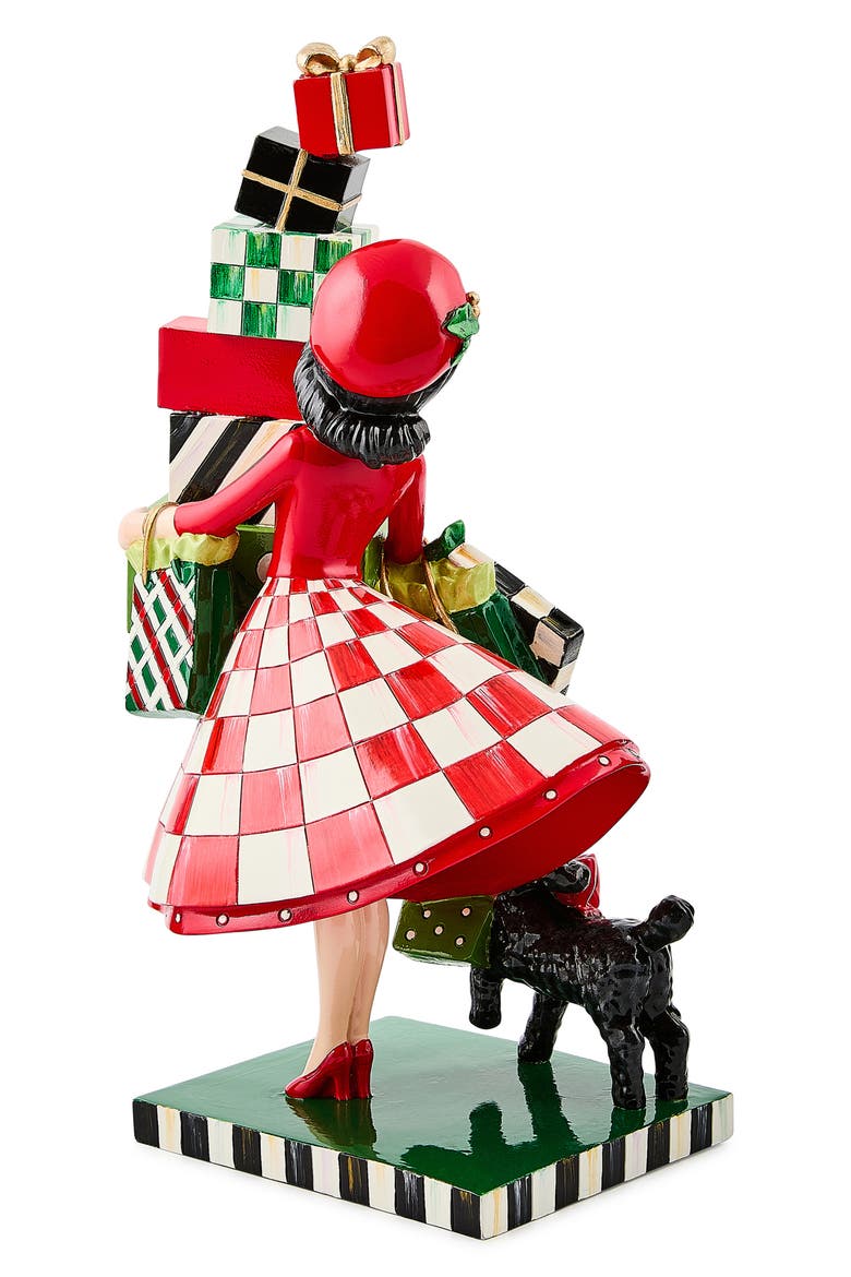 Check It Out Shopper Figurine, Alternate, color, RED