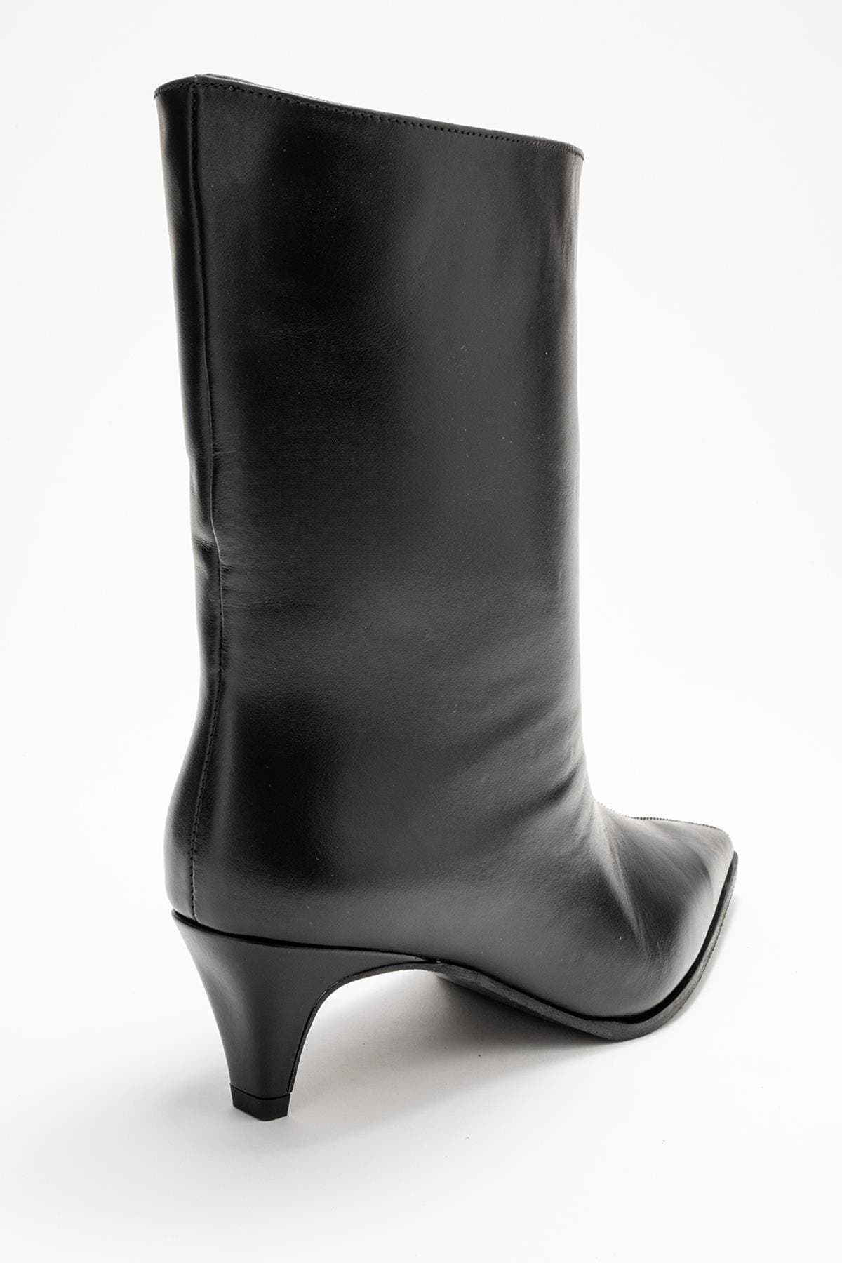 Forever & Always Shoes Aleo Leather Pointed Toe Boot, Alternate, color, Black Leather