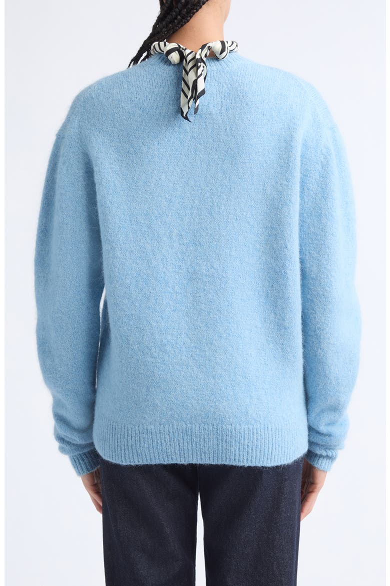 Alpaca Blend Crewneck Sweater, Alternate, color, PALE BLUE
