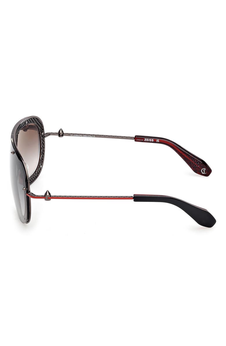 Christian Louboutin 130mm Shield Sunglasses, Alternate, color,