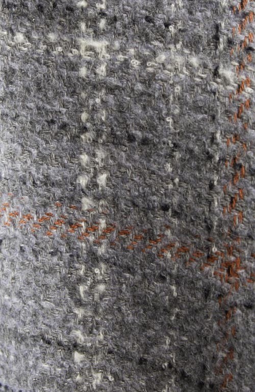 Johnstons Of Elgin Plaid Wool Cape In Gray