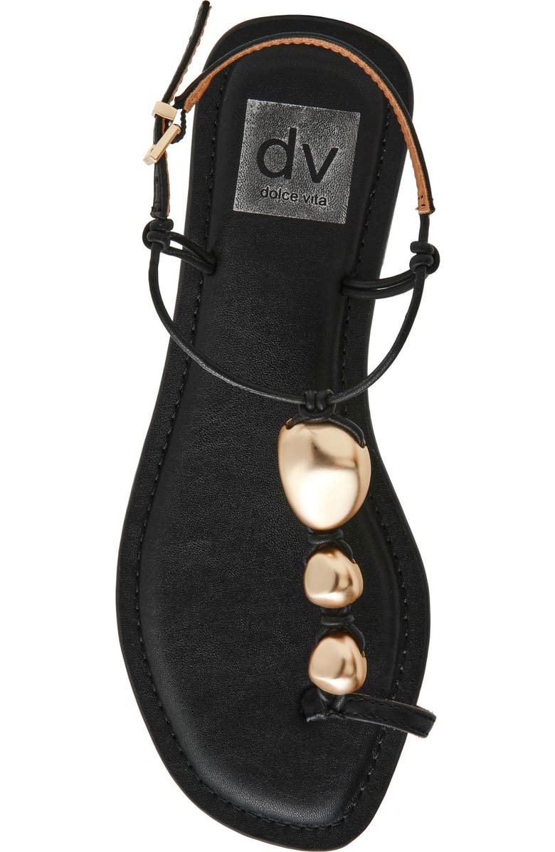 DV by Dolce Vita Jazi Toe Loop Sandal, Alternate, color, Black