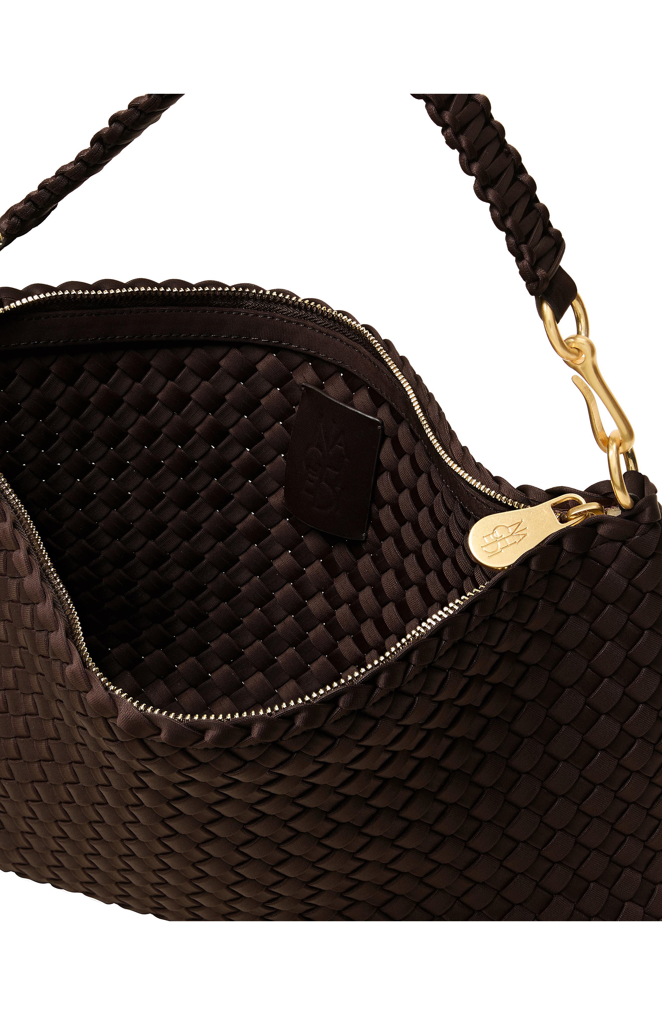 Small Porto Half Moon Shoulder Bag, Alternate, color, CHOCOLATE