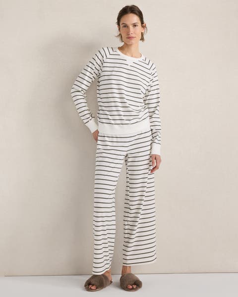 Organic Cotton Jersey Striped Pajama Pants