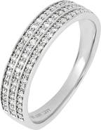 Bony Levy Audrey 18K Gold Diamond Three-Row Ring