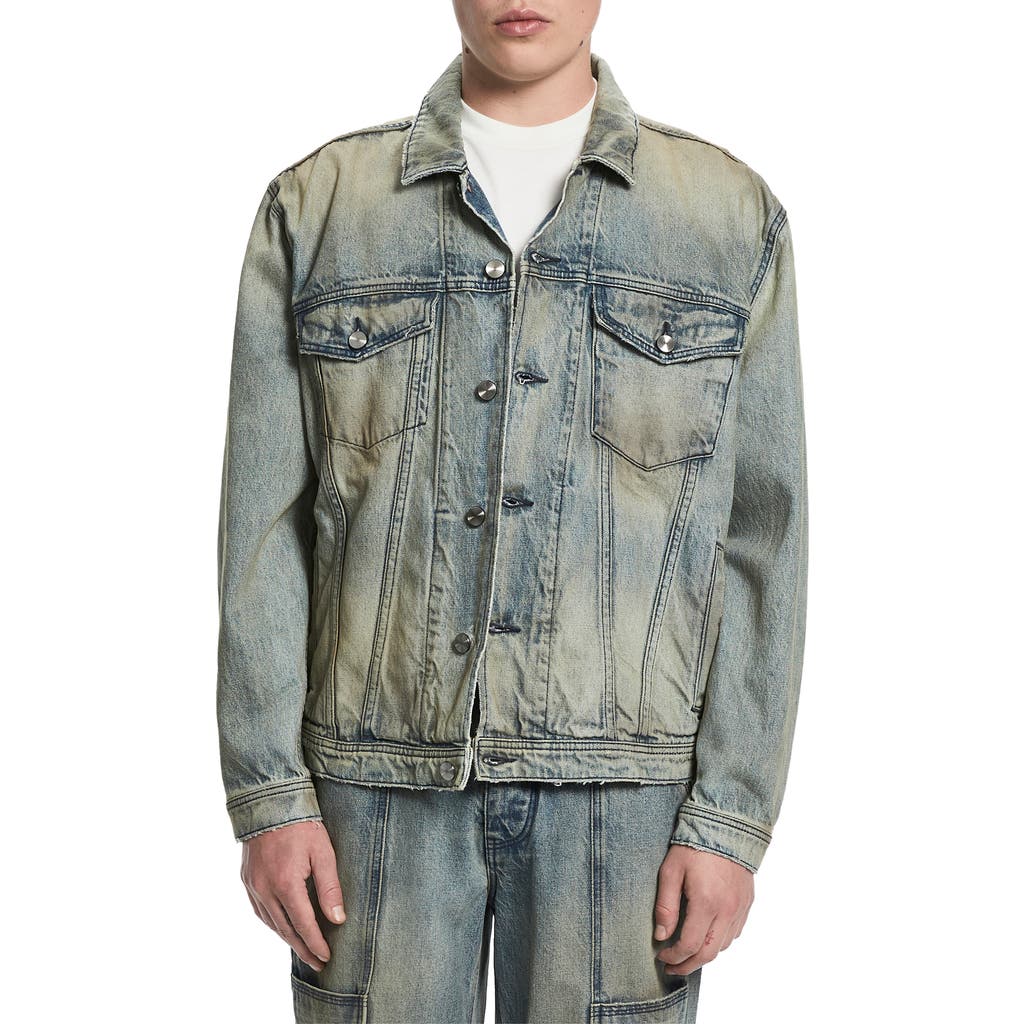 VAYDER Oversize Denim Trucker Jacket in Vega at Nordstrom, Size Large