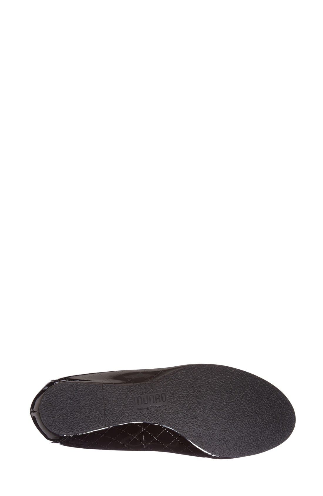 'Vicki' Ballet Flat, Alternate, color, ETCHED BLACK PATENT