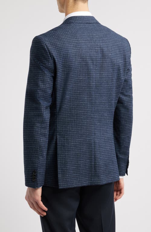 Hugo Boss Boss Hutson Textured Sport Coat In Dark Blue