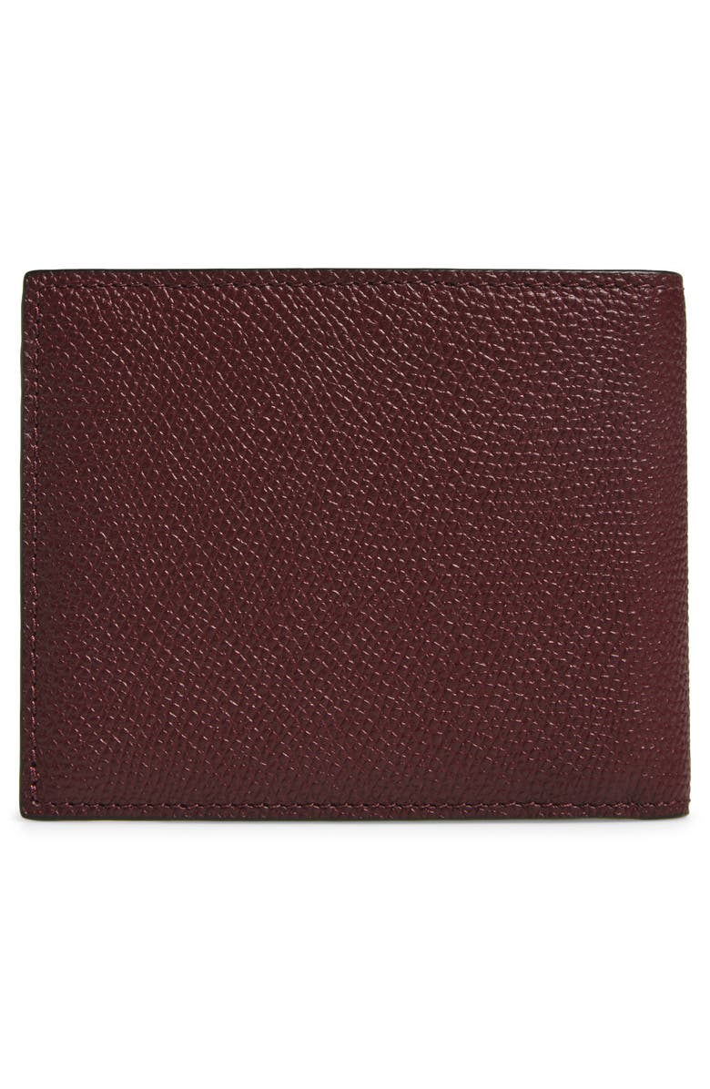 Valentino Garavani VLOGO Signature Bifold Leather Wallet, Alternate, color, Red