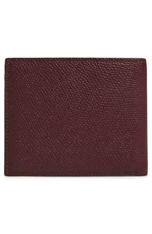 Valentino Garavani Vlogo Signature Bifold Leather Wallet In Red