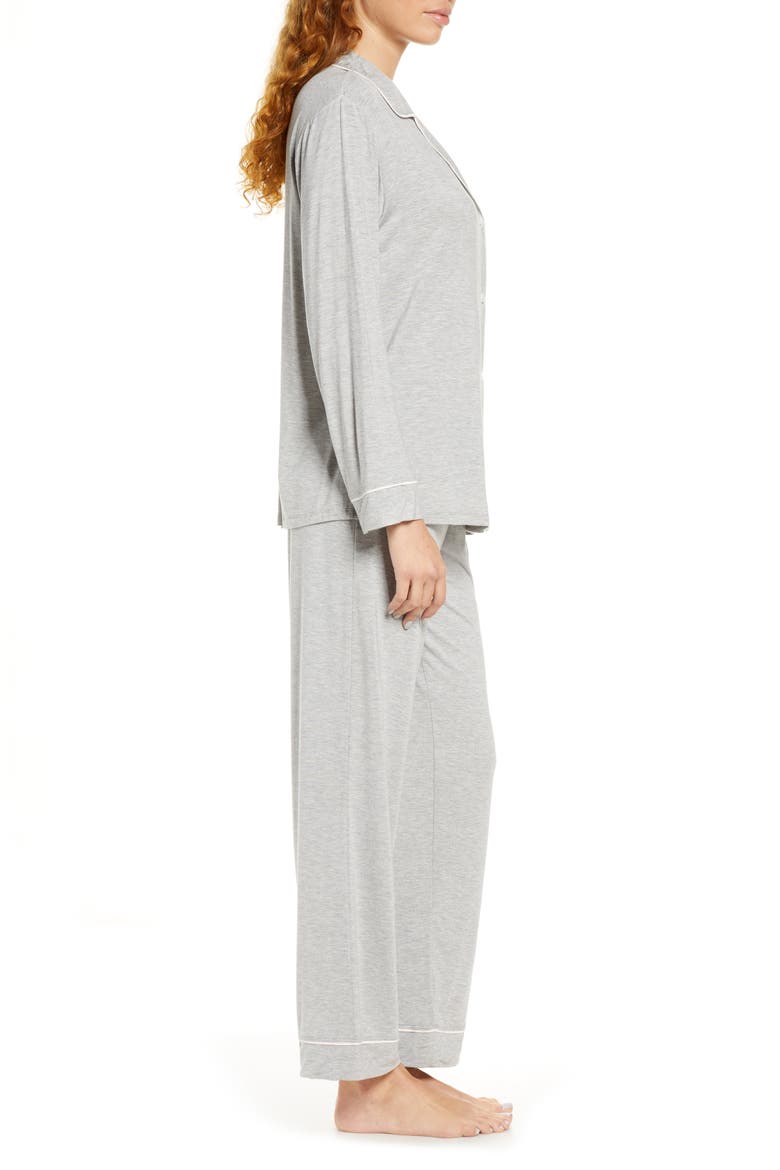 Gisele Long Pajamas, Alternate, color, HEATHER GREY SORBET