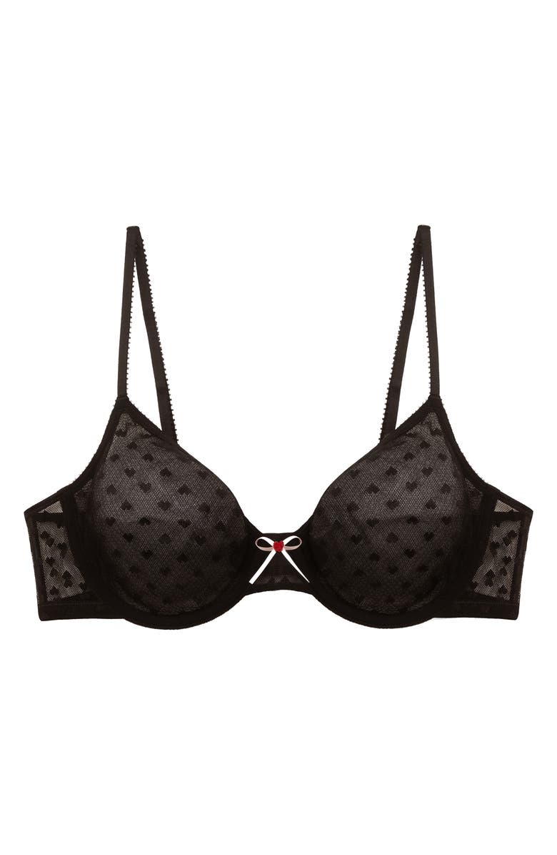 Skarlett Blue Heart Breaker Lace Underwire Bra, Alternate, color,