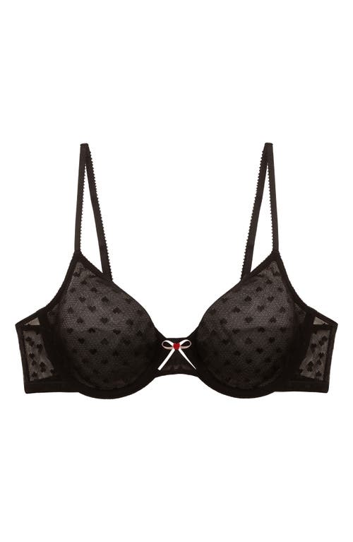 Skarlett Blue Heart Breaker Lace Underwire Bra In Multi