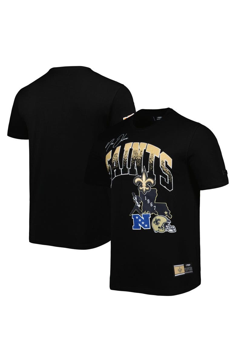PRO STANDARD Men's Pro Standard Black New Orleans Saints Hometown Collection T-Shirt, Main, color, Black