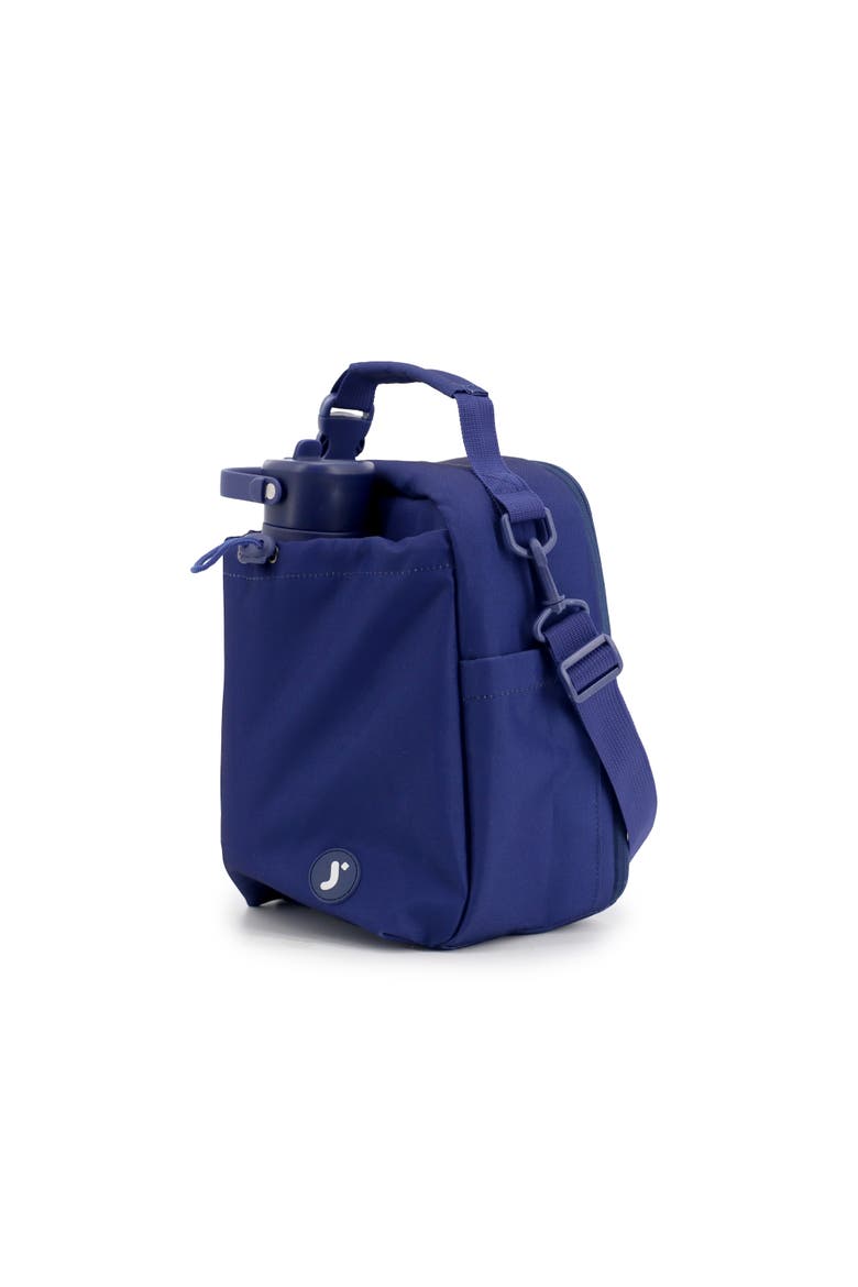 Cole Insulated Lunch Bag with Adjustable Strap, Alternate, color, Navy
