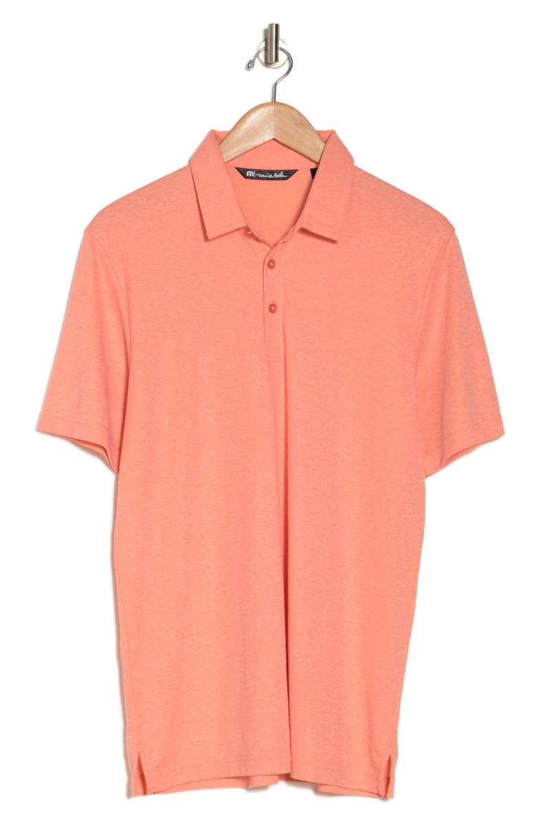 TravisMathew Mucho Gusto Polo, Alternate, color, Heather Melon