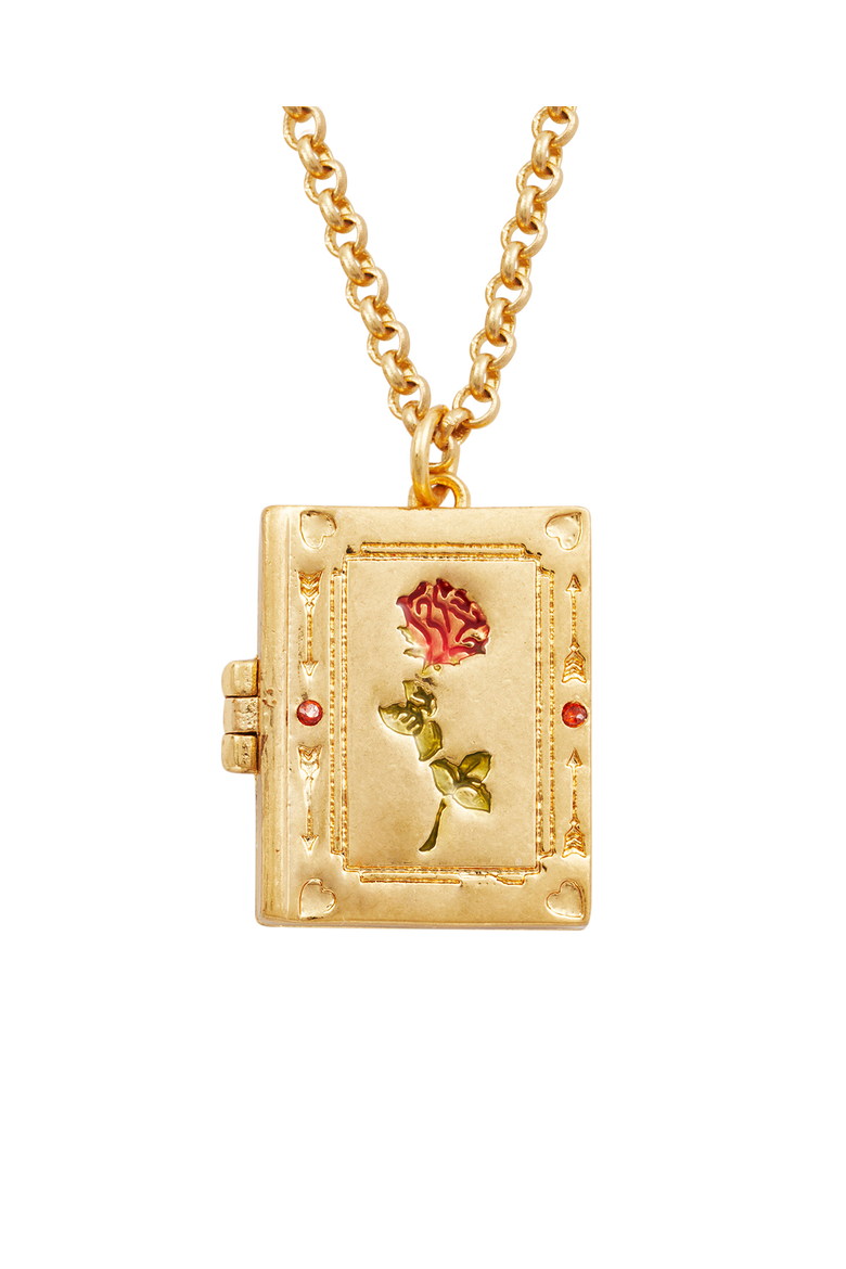 Secret Diary Locket Necklace, Alternate, color, Gold
