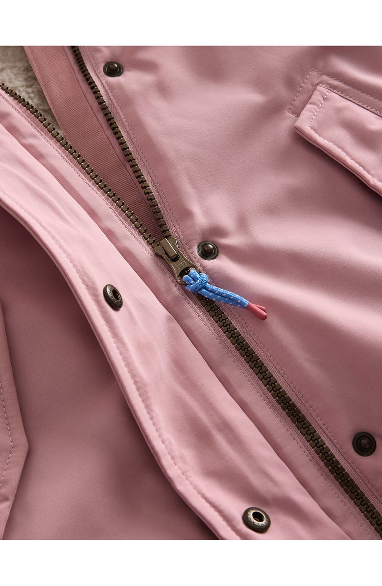 Mini Boden Kids' Authentic Waterproof Faux Fur Trim Parka, Alternate, color,