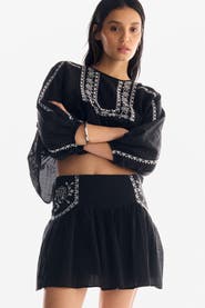 H&M Embroidered Skirt