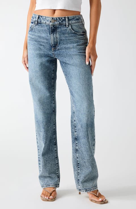 Gaia Low Rise Straight Leg Jeans