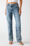 GUESS Gaia Low Rise Straight Leg Jeans