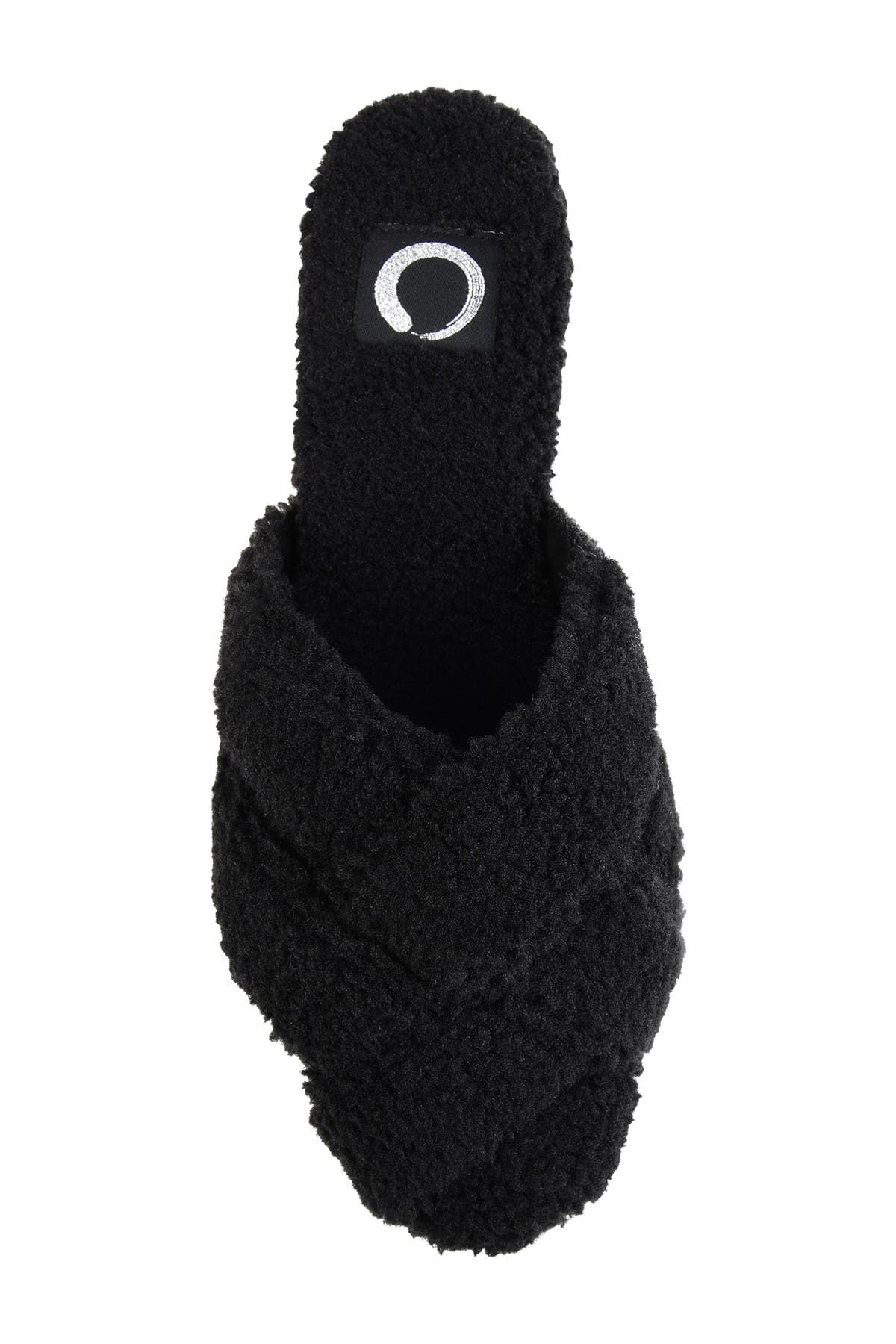 Journee Collection JOURNEE Sereena Faux Fur Slipper, Alternate, color, Black