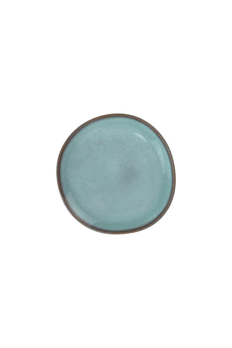 Lave Glace Salad Plate, Main, color, Blue Green