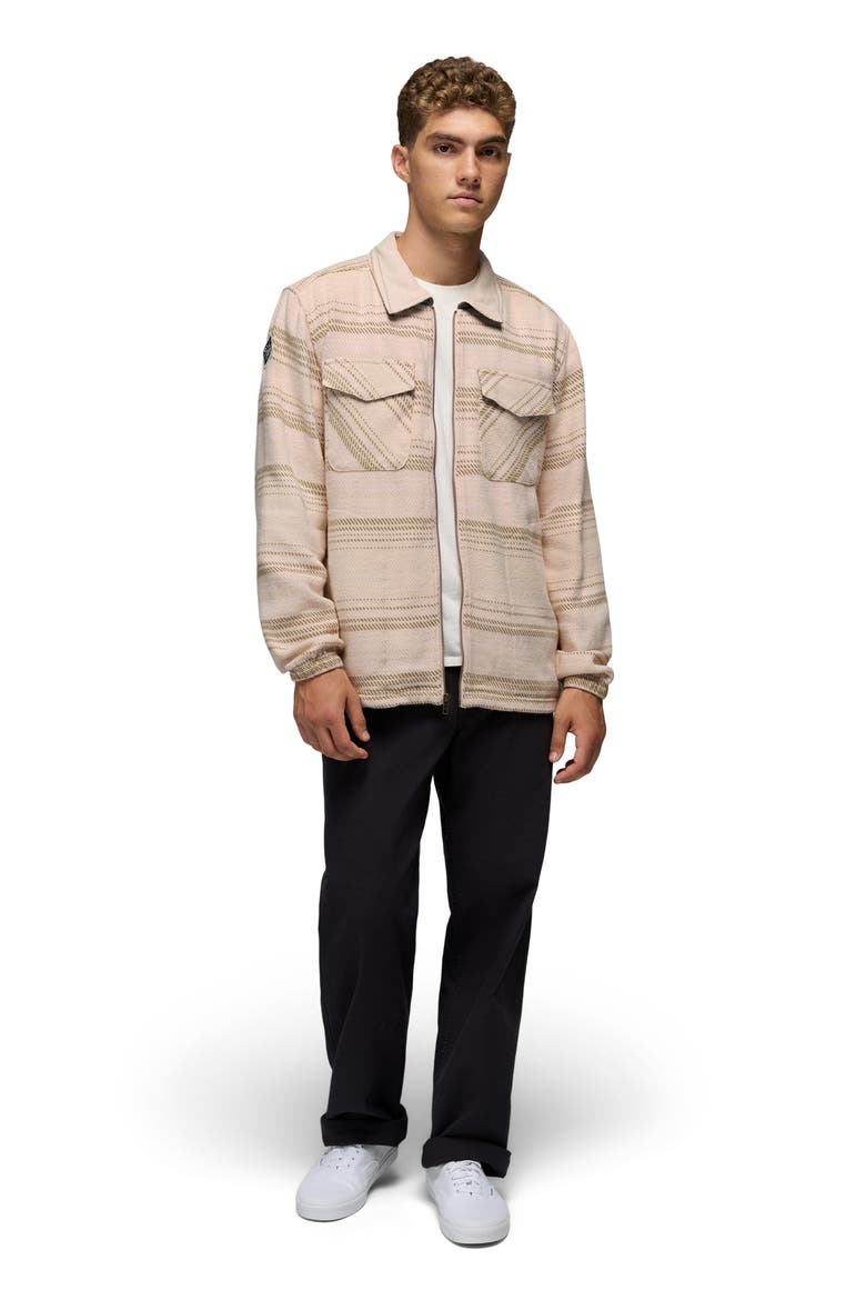 Heritage Flannel Zip-Up Shirt, Alternate, color, HUSH