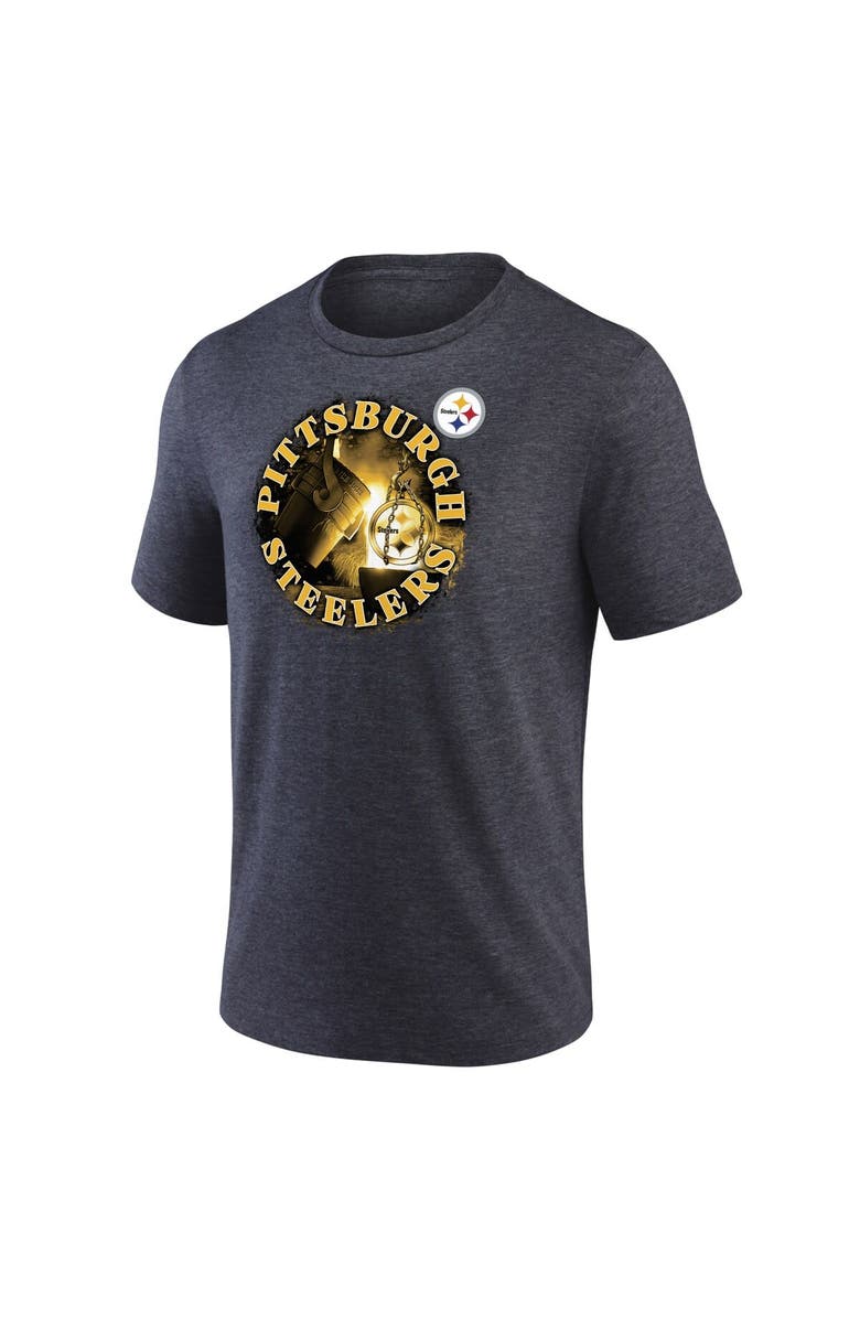 FANATICS Men's Fanatics Branded Heathered Charcoal Pittsburgh Steelers Sporting Chance T-Shirt, Alternate, color, Heather Charcoal